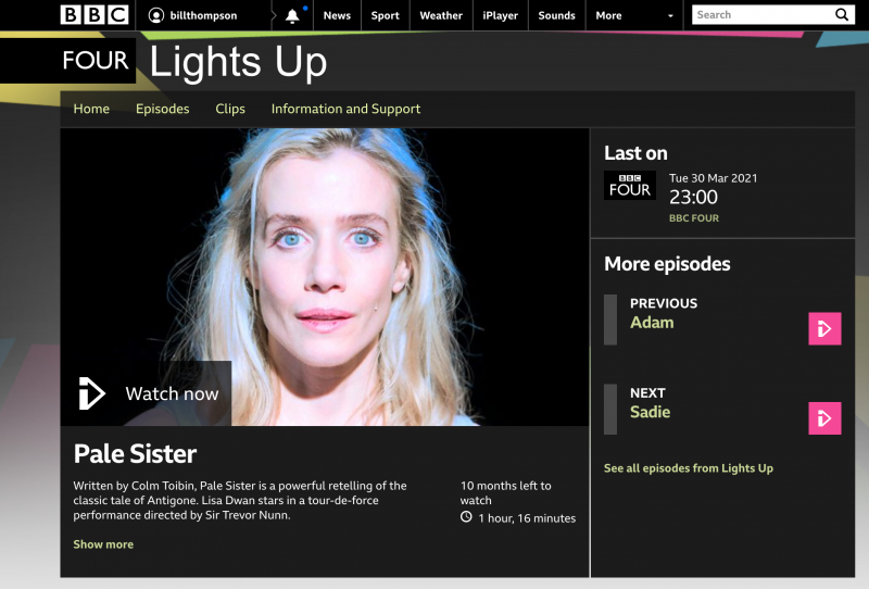 Pale Sister BBC Four screenshot